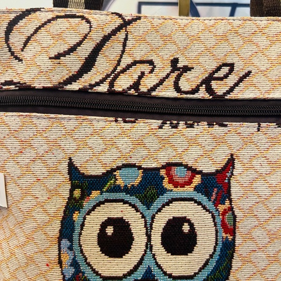 Owl Design Tote Bag - Multicolor - Picture 2 of 6